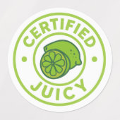 Gecertificeerd sappig fruit sticker vel (Design 2)