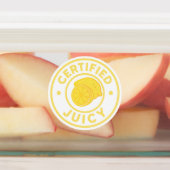 Gecertificeerd sappig fruit sticker vel (Aangebracht)