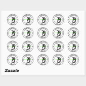 Gecertificeerd SK8r, www.sk8rzlyf.com Ronde Sticker (Vel)
