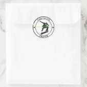 Gecertificeerd SK8r, www.sk8rzlyf.com Ronde Sticker (Tas)