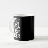 Gecertificeerd slecht tegen borstkanker bewustzijn koffiemok (Voorkant links)