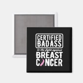 Gecertificeerd slecht tegen borstkanker bewustzijn magneet (Voorkant / Achterkant)