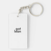 Gecertificeerd Sleutelhanger met zes Sigma Black B (achterkant)