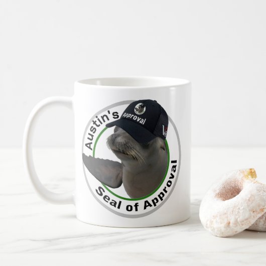 Gecertificeerd Stempel van Goedkeuring | Deadpan Z Koffiemok (Met donut)