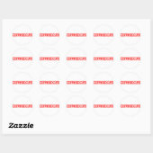 Gecertificeerd stootje ronde sticker (Vel)