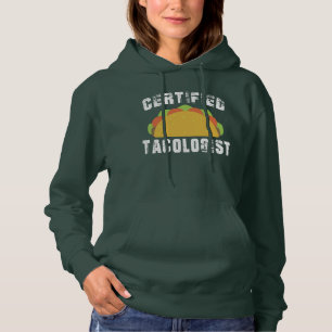 Gecertificeerd Tacologist Grappig Mexicaans Eten E Hoodie