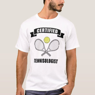 Gecertificeerd Tennisoloog - Grappig Tennis Design T-shirt
