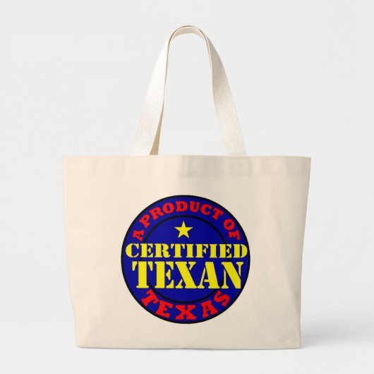 GECERTIFICEERD TEXAANS GROTE TOTE BAG (Voorkant)