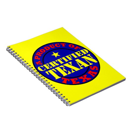 GECERTIFICEERD TEXAANS NOTITIEBOEK (Rechterzijde)