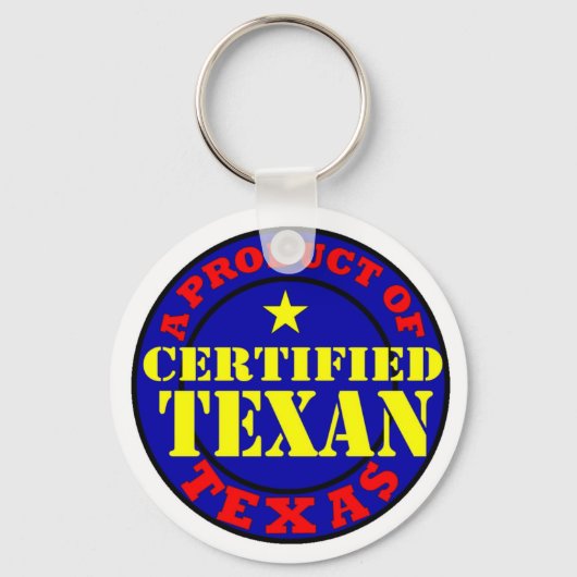 GECERTIFICEERD TEXAANS SLEUTELHANGER (Voorkant)