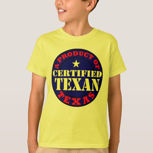 GECERTIFICEERD TEXAANS T-SHIRT (Voorkant)