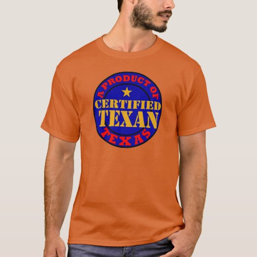 GECERTIFICEERD TEXAANS T-SHIRT (Voorkant)