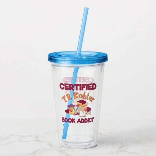 Gecertificeerd TR Kohler Book Addict Acryl Drinkbeker (Achterkant)