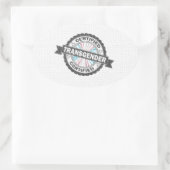 Gecertificeerd Transgender Pride-zegel van goedkeu Ovale Sticker (Tas)