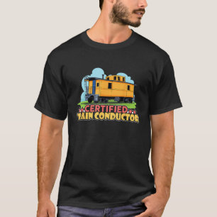 Gecertificeerd Treinconducteur Transport Spoorwege T-shirt