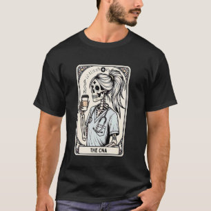 Gecertificeerd Verpleegassistent Tarotkaart Skelet T-shirt