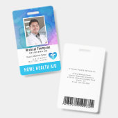 Gecertificeerd verpleegkundige assistent, thuisver badge (Voor- en achterkant)