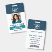 Gecertificeerd Verpleegkundige Foto Bar Code Badge (Voor- en achterkant)
