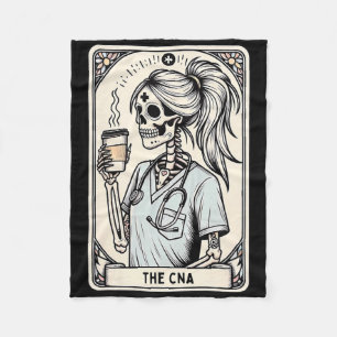 Gecertificeerd Verpleegkundige Istant Tarot Kaart Fleece Deken