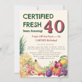 Gecertificeerd Vers 40 Jaar Lopen Fruitboerderij Kaart (Voorkant)