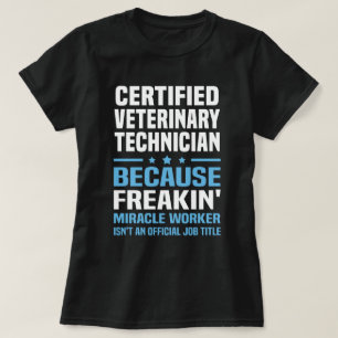 Gecertificeerd veterinair technicus t-shirt