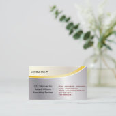 Gecertificeerd Visitekaartje van accountant (Staand voorkant)