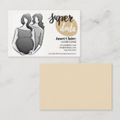 gecertificeerd visitekaartje van het geboortedoula (Voorkant / Achterkant)