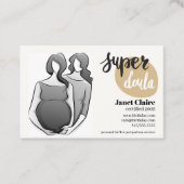 gecertificeerd visitekaartje van het geboortedoula (Voorkant)