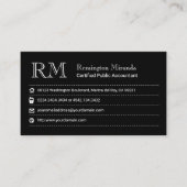 Gecertificeerd Visitekaartje van openbare accounta (Voorkant)