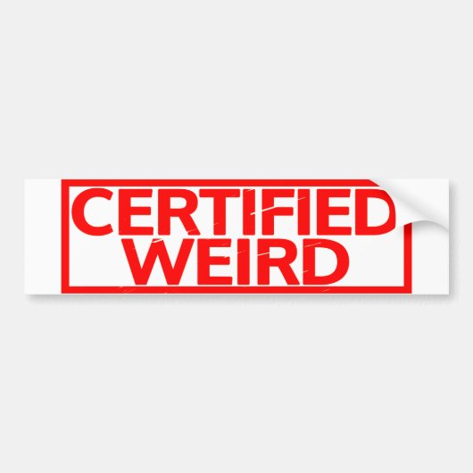 Gecertificeerd vogelstempel bumpersticker (Voorkant)