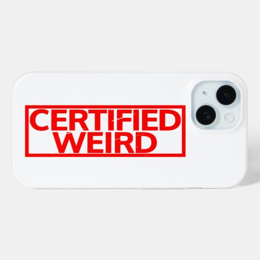 Gecertificeerd vogelstempel Case-Mate iPhone case (Achterkant (horizontaal))