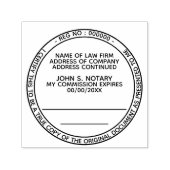 Gecertificeerd voor eensluidend afschrift notaris   zelfinktende stempel (Design)