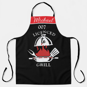 Gecertificeerd voor Grill 007 Parodie BBQ Schort v