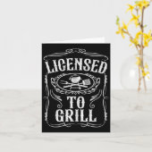 Gecertificeerd voor het grillen van grappige BBQ-g Kaart (Gele Bloem)
