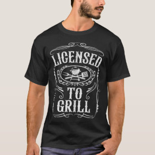 Gecertificeerd voor het grillen van grappige BBQ-g T-shirt