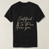 Gecertificeerd voor PICC op U PICC Team Nurse Squa T-shirt (Design voorkant)