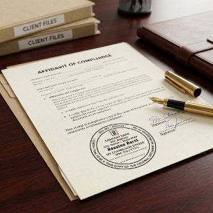 Gecertificeerd waar afschrift notaris wet rond zwa zelfinktende stempel