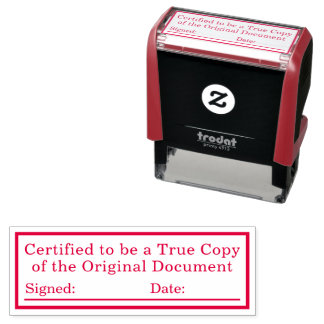 Gecertificeerd Ware Kopie Advocaat Kantoor Zelfinktende Stempel