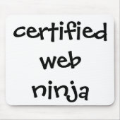 gecertificeerd web ninja muismat (Voorkant)