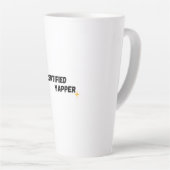 Gecertificeerd Yapper | Gen-Z Funny Graphic T-shir Latte Mok (Rechterhoek)