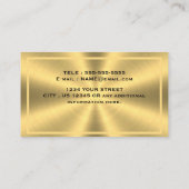 Gecertificeerde aanmeldingsagent voor Black & Gold Visitekaartje (Achterkant)