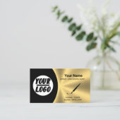 Gecertificeerde aanmeldingsagent voor Black & Gold Visitekaartje (Staand voorkant)