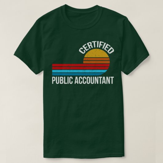 Gecertificeerde accountant 2 t-shirt (Design voorkant)