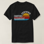 Gecertificeerde accountant Retro  Aesth T-shirt (Design voorkant)