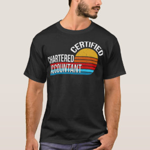 Gecertificeerde accountant Retro  Aesth T-shirt