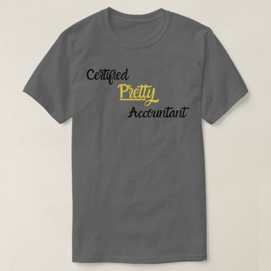 Gecertificeerde accountant t-shirt (Design voorkant)