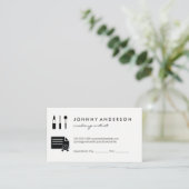 Gecertificeerde afspraak maken met tools afsprakenkaartje (Staand voorkant)