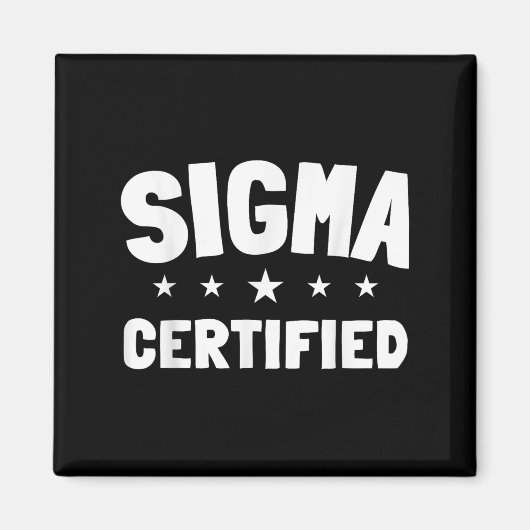 Gecertificeerde Alpha Meme Quote Gezegden Introver Magneet (Voorkant)