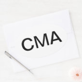 Gecertificeerde arts ovale sticker (Envelop)