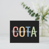 Gecertificeerde assistent voor ergotherapie OTA Briefkaart (Staand voorkant)